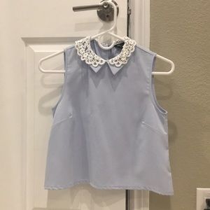 Baby blue top